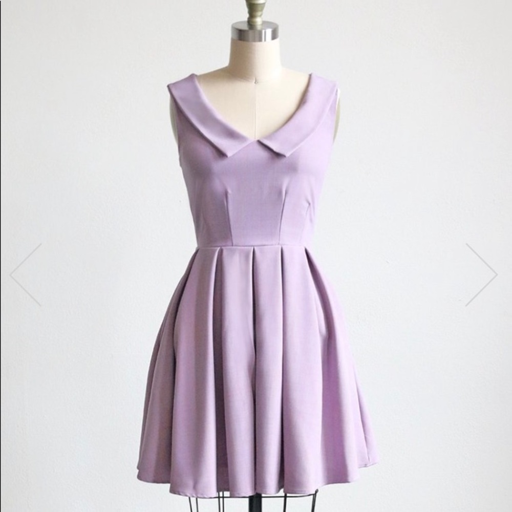 Lavender Collared Dress